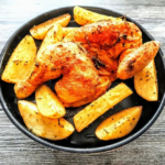 Half Roasted Chicken & Potato Wedges