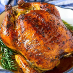 Full Roasted Chicken with Side of Potato