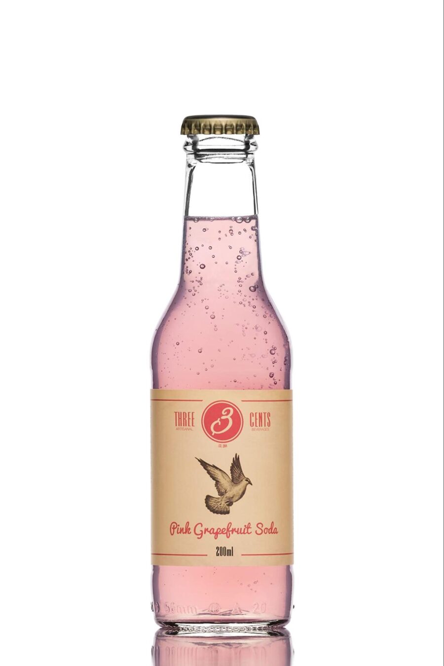 THREE CENTS PINK GRAPEFRUIT SODA 200ml